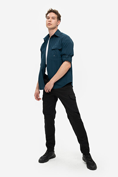 SOUTH COL Force Thin Erkek Taktik Gömlek Ütü Gerektirmeyen Terletmeyen Sırtı Fileli Ince Likralı Kumaş