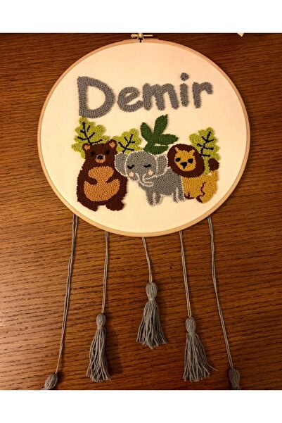 afralya home Bebek Çocuk Odası Yenidoğan İsme Özel Kapı Süsü- Duvar Dekorasyo...