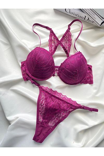 MILANOFOX Set de sutien cu susținere și sârmă cu model de fluturi