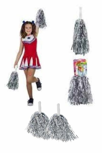 Enka 10çift Metalik Gümüş Pon Pon 23 Nisan Kutlama Ponponu