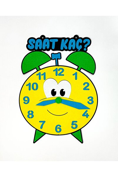 keçeli dünyam Saat Kaç? Çalar Saat, İnteraktif (Keçe Eğitim Materyali)