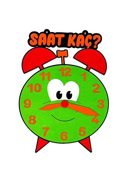 keçeli dünyam Saat Kaç? Çalar Saat, İnteraktif Keçe Eğitim Materyali