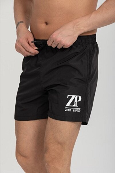 ZEND POLO شورت سباحة أسود اللون