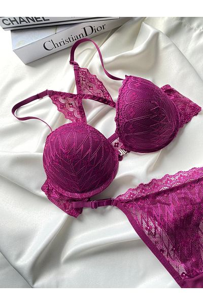 MILANOFOX Set de sutien cu susținere și sârmă cu model de fluturi