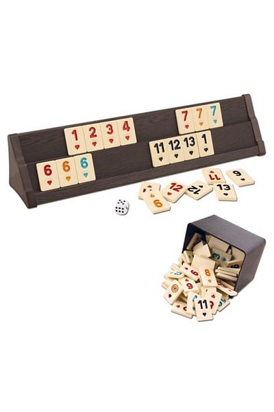 Star Oyun VIP Wooden Okey Set Dark Color