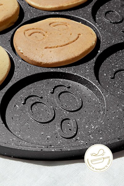 Nehir Siyah Alüminyum Döküm 27 Cm Krep Tavası