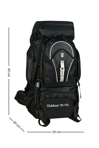 CAKARD 75+10 Τσάντα Mountaineer Μαύρη