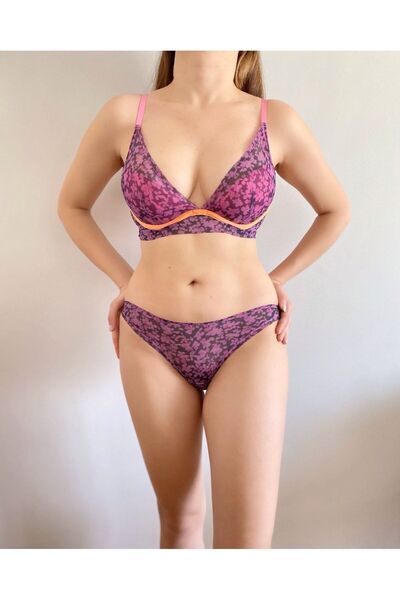 BONBON LINGERIE طقم حمالة صدر ولباس داخلي من ساندي-متعدد الالوان-4725027