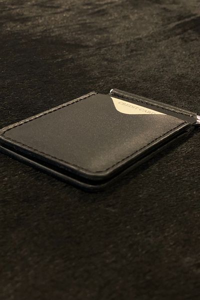 MAT Deri Men's Thin Wallet - Genuine Leather, Money Clip, Slim Card Holder Gift