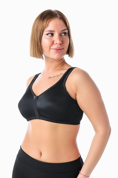 Malika Sutien pentru femei, negru, cu suprafețe interioare din bumbac, fără fir, cu compresor, fără fir 4676005-barbara