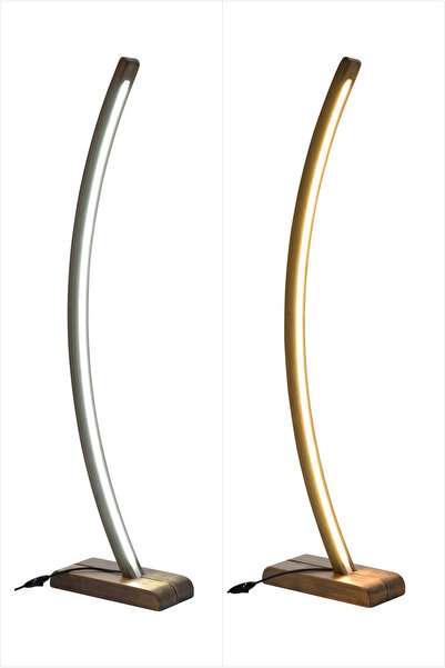 VİLİNZE Vilinze Jedi Ahşap LED Dekoratif Ayaklı Lambader