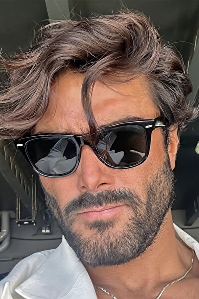 polo55.sport.1855 Wayfarer Eğimli Siyah Erkek Güneş Gözlüğü