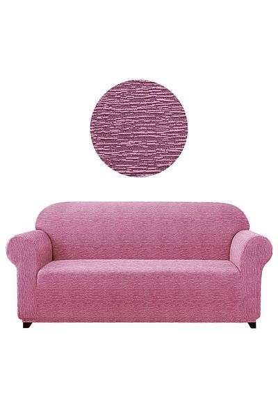 elgeyar Canapea extensibilă Jacquard cu 3 locuri - cu model stick, fără fustă, husă pentru canapea și canapea extensibilă