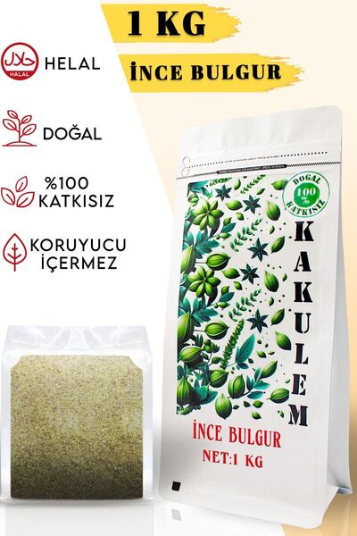Kakulem SERTİFİKALI Kısırlık İçli Köftelik İnce Bulgur 1 KG