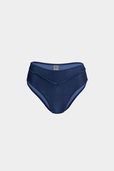 Açelya Okcu RHEA High Waist Premium Bikini Bottom - Piping Detail