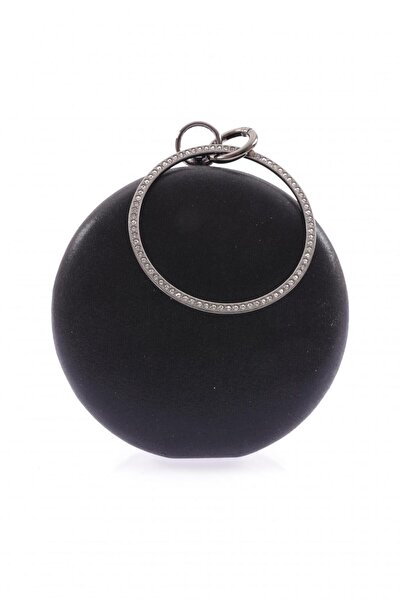 DGN 371-22y Rochie de seara dama Geanta portofoliu Black Stone