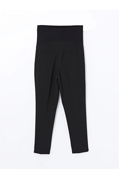 LC Waikiki LCWAIKIKI Maternity Yeni Siyah Karın Panelli Dar Fit Hamile Pantolon