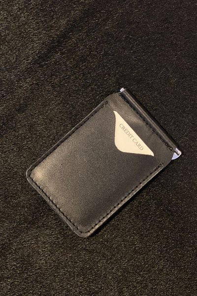 MAT Deri Men's Thin Wallet - Genuine Leather, Money Clip, Slim Card Holder Gift