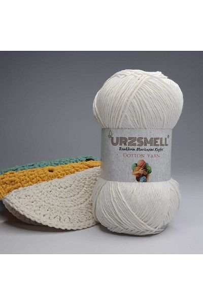 urzsmell خيط حياكة قطني 100 جرام، 200 متر - خيط حياكة يدوي