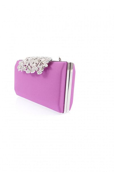 DGN 260-23y Saraa Purple Women's Evening Dress Portfolio Bag