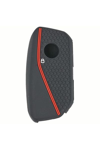 emii auto spare parts Key Case for Bmw IX I4 2 3 4 5 X3 X5 2021-2024 Black/red
