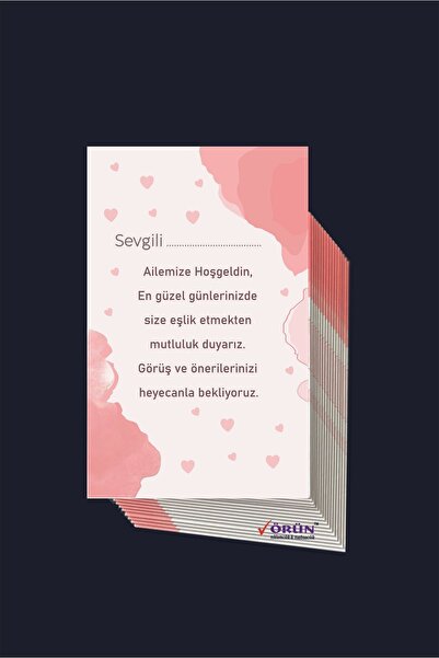 Örün Matbaa Paketlendim Müsaitsen Sana Geliyorum Kartı 8,3x5cm