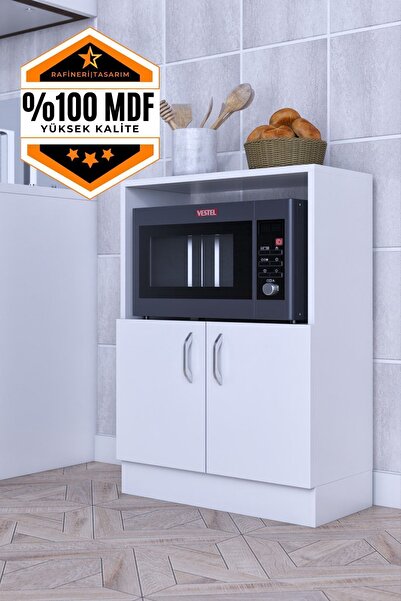 rafineritasarım Rafineri Makro Dolap Çok Amaçlı Mikrodalga Fırın Dolabı Mdf
