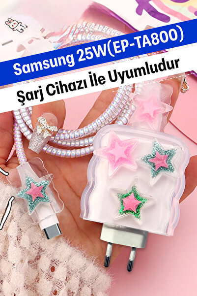 WANNA PROTECT Samsung 25W (EP-TA800) Uyumlu Şarj Başlığı Adaptörü Koruma Kabl...
