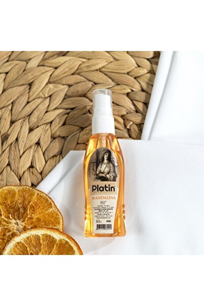Platin Kolonya & Parfüm Mandalina Plastik Sprey 80° Kolonya 60 Cc.