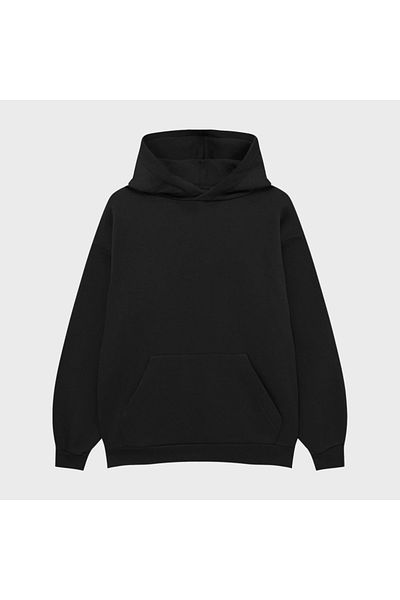 PURE EFFECT ANTI SOCIAL SOCIAL CLUB - Σχέδιο με στάμπα Oversize Unisex 100% βαμβακερό φούτερ με κουκούλα