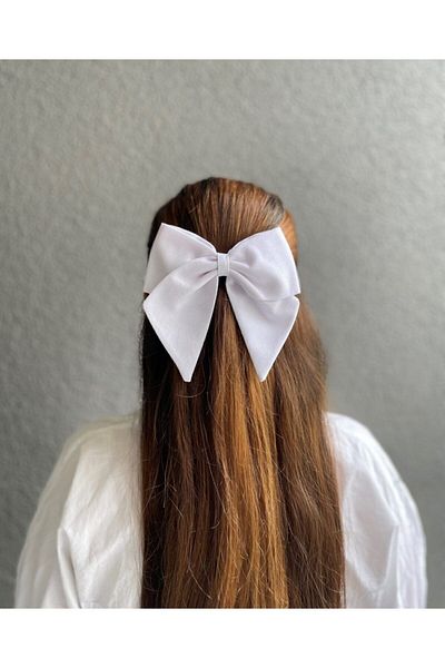 Asyakuscollection White Bow Lux Automatic Buckle