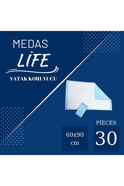 MEDAS LİFE Patient Diaper 60X90 30 Pieces