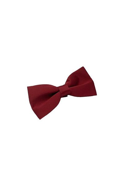 Brianze Satin Bow Tie - Burgundy Solid Color