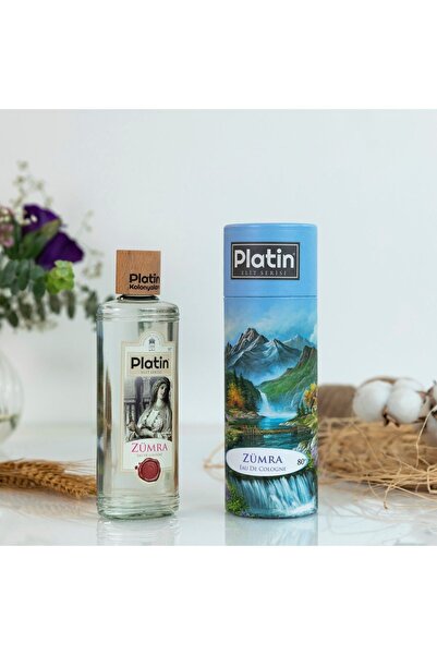 Platin Kolonya & Parfüm Platin Elit Serisi Silindir Kutu Ahşap Kapaklı 80° 25...