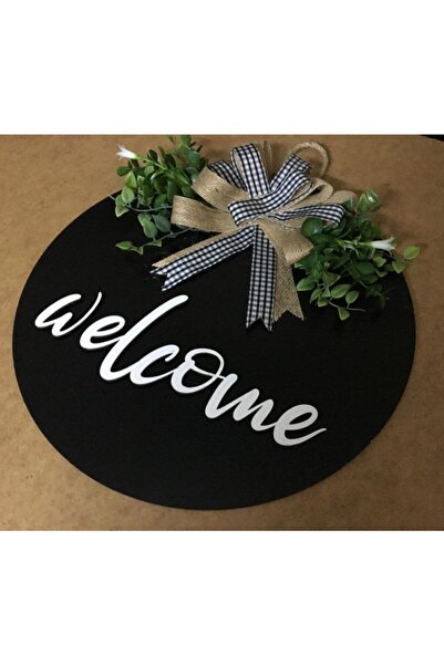 Yumak Dekor Grup Μαύρο Welcome Written Door Στολίδι Δώρο σπιτιού