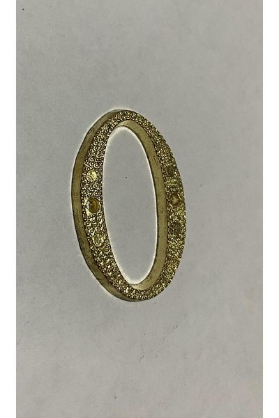 SGS Yellow Brass Door Number - Maker Gift, Length 4cm
