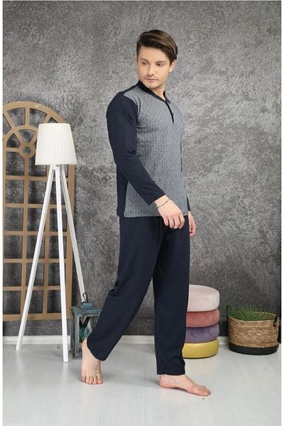 Rimoli Σετ Πιτζάμες Father Son Jacquard 100% Βαμβάκι