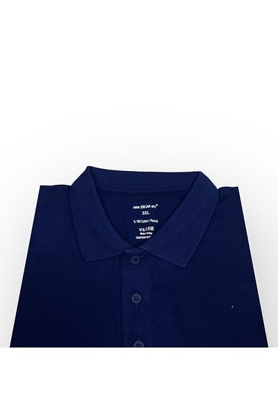 Sadık Collection Ercan Knitwear Ανδρικό μπλουζάκι με κοντό μανίκι με λαιμόκοψη με λαιμόκοψη με τσέπη πικέ υφαντό Navy Blue 7003