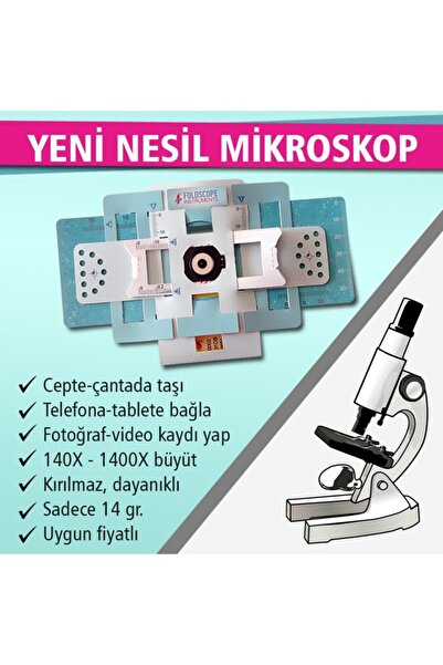 FOLDSCOPE Temel Başlangıç Seti Mikroskop
