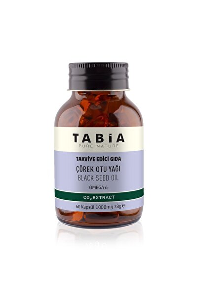 TABİA Çörek Otu Yağı | Co2 Extract | 1000 Mg 60 Kapsül