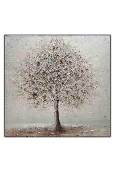 tablodekor SOYUT AĞAÇ YOĞUN YAĞLI BOYA DOKULU TABLO