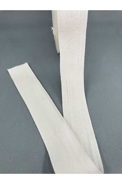 paşateks since 1995 şekil Panglică albă de 5 metri - 4 cm