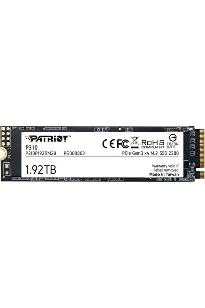 Patriot Unitate SSD P310p192tm28, 1.92 TB, P310 VPN 100, M.2, 2280, PCIe 2100...