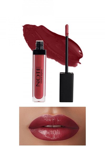NOTE Mineral Lipgloss Semi Matte Finished 04 Dusty Rose