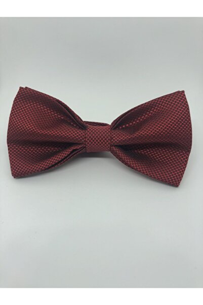 CRWAT ® Red / Woven Fabric Bow Tie - with Handkerchief