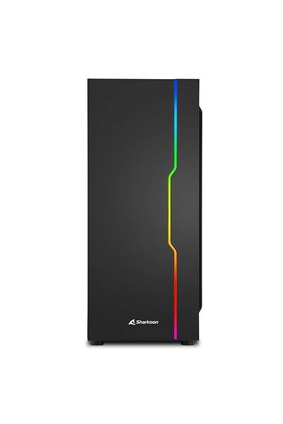 SHARKOON حافظة لوحة إضاءة RGB-Slider ATX Mid Tower RGB - بدون طاقة