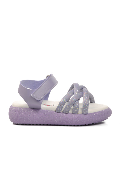 AYAKMOD 24-401-P Lila Ortopedik Taban Kız Çocuk Sandalet