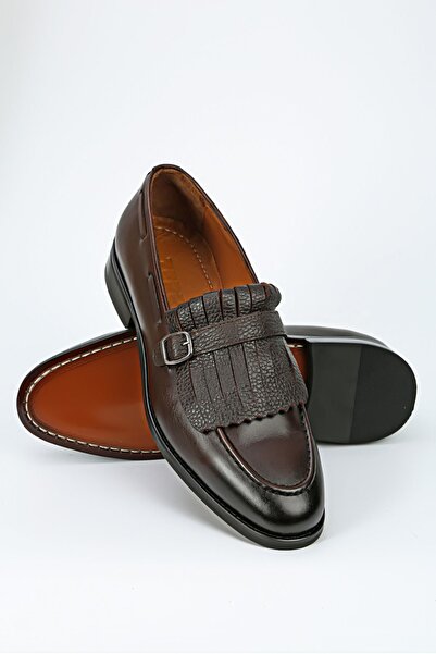 Byterre Belmonte Men's Genuine Leather Handmade Brown Men's Loafers