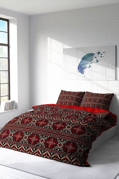 PerlaSera 3D Custom Design - Double Duvet Cover Set, Tightly Woven Cotton Satin
