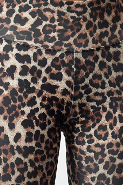 Trendyol Collection Leopárdmintás színes, teljes hosszúságú sportleggings - Thmaw25ty00011
